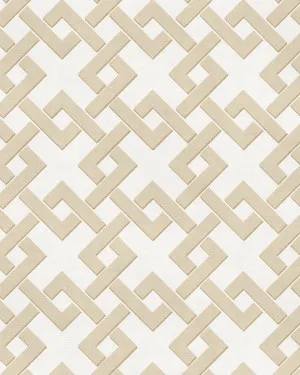 Diamond Lattice Beige Wallpaper by oliveetoriel.com, a Wallpaper for sale on Style Sourcebook