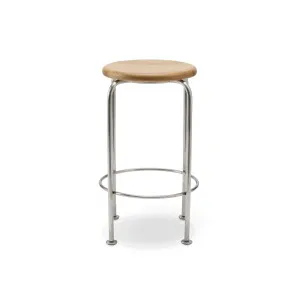 Wire Counter Stool - [ Stainless Steel & Oak ] by Ellison Studios, a Bar Stools for sale on Style Sourcebook
