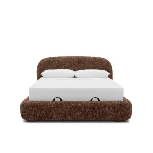 Lull King Storage Bed - [ Eros Cinnamon ] by Ellison Studios, a Beds & Bed Frames for sale on Style Sourcebook