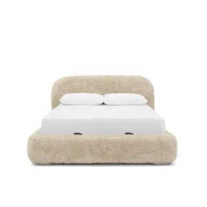 Lull King Storage Bed - [ Paddington Cashew ] by Ellison Studios, a Beds & Bed Frames for sale on Style Sourcebook