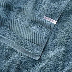 Amalfitana Bath Sheet Twin Pack - Terry, Mezzanotte Blue - Canningvale by Canningvale, a Towels & Washcloths for sale on Style Sourcebook