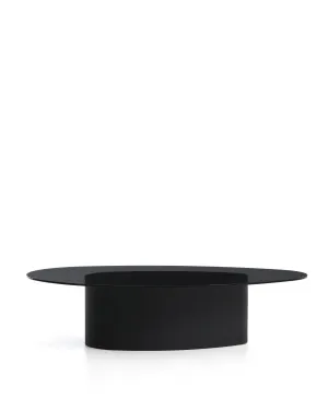 Olir coffee table in tempered glass and black steel 140 x 80 cm by Kave Home, a Coffee Table for sale on Style Sourcebook