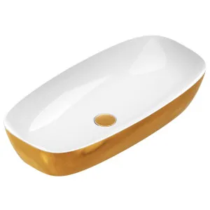 Catalano Alvea 800x400 Countertop Basin White / Gold 0622800042 by Catalano, a Basins for sale on Style Sourcebook
