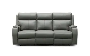 Langford leather 3 seat recliner by Focus On Furniture, a Sofas for sale on Style Sourcebook