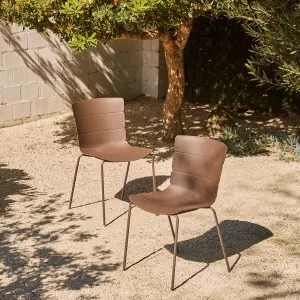Ravello Indoor/Outdoor Dining Chair - Set of Two - Chocolate - Mocka by Mocka., a Outdoor Chairs for sale on Style Sourcebook