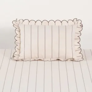 Modella Stripe Cushion - 100% Cotton, Chocolate - Canningvale by Canningvale_Modella, a Sheets for sale on Style Sourcebook