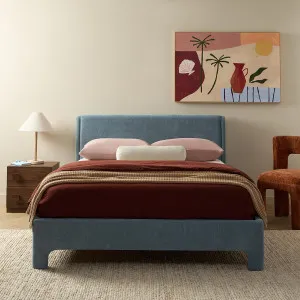 Boedie Queen Bed - Blue - Mocka by Mocka., a Beds & Bed Frames for sale on Style Sourcebook