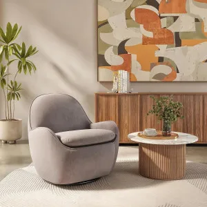 BOCA - Velvet Swivel Armchair by European Lifestyle, a Chairs for sale on Style Sourcebook