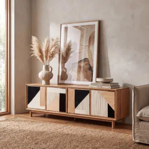 CALEN - Wood & Cotton Entertainment Unit by European Lifestyle, a Entertainment Units & TV Stands for sale on Style Sourcebook