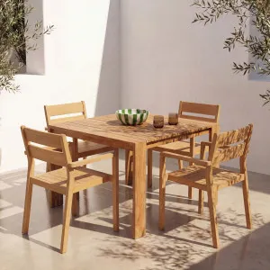 CALVIA - Teak Set of 2 Outdoor Chairs by European Lifestyle, a Outdoor Chairs for sale on Style Sourcebook