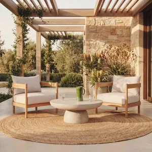 CIRELLA - Outdoor Fibre Cement Travertine Effect Coffee Table by European Lifestyle, a Tables for sale on Style Sourcebook