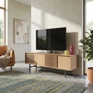 ELYA - Oak 4 Door Entertainment Unit by European Lifestyle, a Entertainment Units & TV Stands for sale on Style Sourcebook