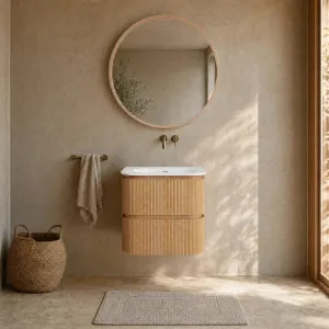 ENOLA - Ash 2 Drawer Bathroom Cabinet - 60 cm by European Lifestyle, a Bathroom Storage Cabinets for sale on Style Sourcebook