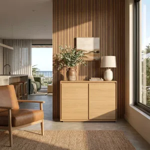 HAZO - Oak 2 Door Sideboard by European Lifestyle, a Sideboards, Buffets & Trolleys for sale on Style Sourcebook