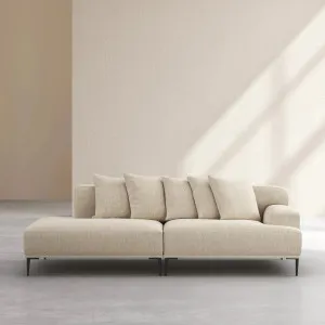 OTTONE II - Linen Left-facing Chaise Sofa by European Lifestyle, a Sofas for sale on Style Sourcebook