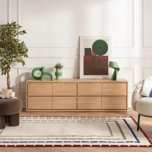 SYLVESTRE - Oak 4 Drawer Entertainment Unit by European Lifestyle, a Entertainment Units & TV Stands for sale on Style Sourcebook