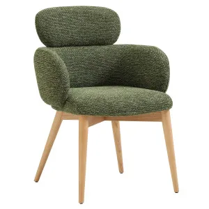 FLORE - Fabric & Oak Set of 2 Dining Chairs by European Lifestyle, a Dining Chairs for sale on Style Sourcebook