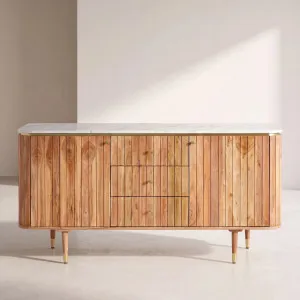 HECTOR - Marble 2 Door Sideboard by European Lifestyle, a Sideboards, Buffets & Trolleys for sale on Style Sourcebook
