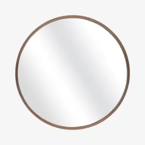 NEPTUNE II - Oak Round Mirror - 100 cm by European Lifestyle, a Mirrors for sale on Style Sourcebook