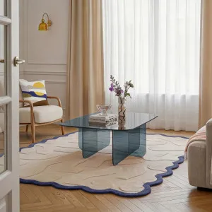 ZELIE - Glass Rectangular Coffee Table by European Lifestyle, a Coffee Table for sale on Style Sourcebook