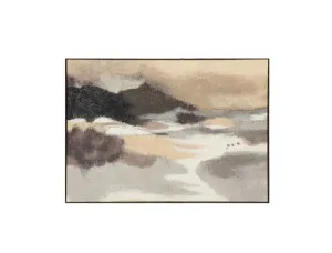 Hand-Painted Earth & Mist Wall Art Canvas 140cm x 100cm by Luxe Mirrors, a Prints for sale on Style Sourcebook