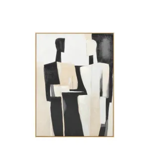 Hand-Painted Abstract Companions Wall Art Canvas 90cm x 120cm by Luxe Mirrors, a Prints for sale on Style Sourcebook