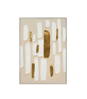 Hand-Painted Gilded Harmony II Wall Art Canvas 72cm x 52cm by Luxe Mirrors, a Prints for sale on Style Sourcebook