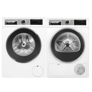 Bosch Series 8 9kg Front Load Washer & 9kg Heat Pump Dryer Laundry Package WGG24403AUWQG24201AU by Bosch, a Washing Machines & Dryers for sale on Style Sourcebook