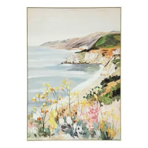 Cliff Coastline B Box Framed Canvas in 80 x 120cm by OZ Design, a Painted Canvases for sale on Style Sourcebook