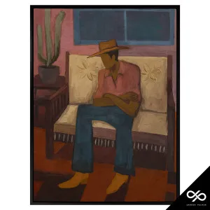 Shade Box Framed Canvas in 63 x 93cm Black by OZ Design, a Painted Canvases for sale on Style Sourcebook