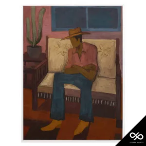 Shade Box Framed Canvas in 78 x 103cm White by OZ Design, a Painted Canvases for sale on Style Sourcebook
