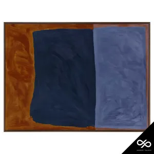 Headland Landscape Box Framed Canvas in 93 x 63cm Walnut Stain by OZ Design, a Painted Canvases for sale on Style Sourcebook