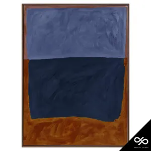 Headland Portrait Box Framed Canvas in 123 x 163cm Walnut Stain by OZ Design, a Painted Canvases for sale on Style Sourcebook