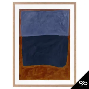 Headland Portrait Framed Print in 55 x 70cm Oak Stain by OZ Design, a Prints for sale on Style Sourcebook