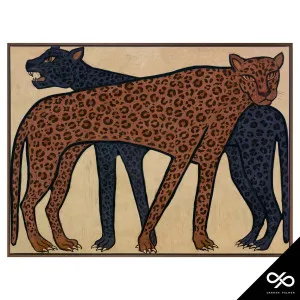 Accord Box Framed Canvas in 93 x 63cm Walnut Stain by OZ Design, a Painted Canvases for sale on Style Sourcebook