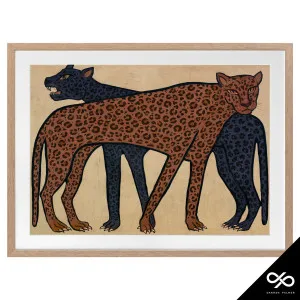 Accord Framed Print in 105 x 84cm Oak Stain by OZ Design, a Prints for sale on Style Sourcebook