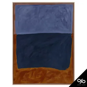 Headland Portrait Box Framed Canvas in 123 x 163cm Oak Stain by OZ Design, a Painted Canvases for sale on Style Sourcebook