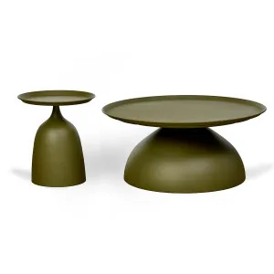Palma Coffee and Side Table Olive Set of Two - Mocka by Mocka., a Side Table for sale on Style Sourcebook