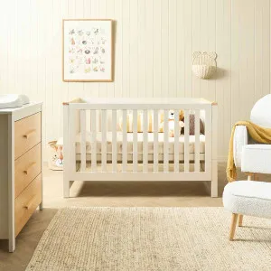Mackenzie 4 in 1 Cot Bed - Putty/Natural - Mocka by Mocka., a Cots & Bassinets for sale on Style Sourcebook