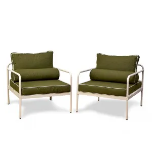 Marin Outdoor Armchair Olive - Set of Two - Mocka by Mocka., a Outdoor Chairs for sale on Style Sourcebook