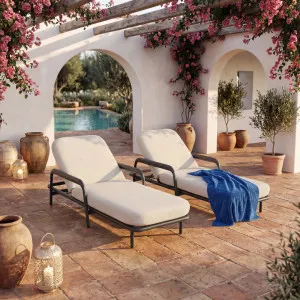 NAZARE - Aluminium Double Sun Lounger by European Lifestyle, a Outdoor Sofas for sale on Style Sourcebook