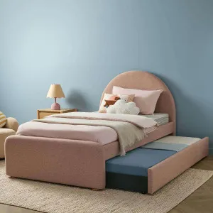 Amelie King Single Bed and Trundle Bundle - Pink - Mocka by Mocka., a Beds & Bed Frames for sale on Style Sourcebook