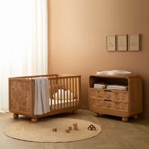 Willow Four Piece Nursery Set - Natural - Mocka by Mocka., a Cots & Bassinets for sale on Style Sourcebook