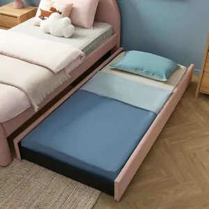 Amelie Single Trundle Bed + Mocka Mattress Bundle - Pink by Mocka., a Mattresses for sale on Style Sourcebook