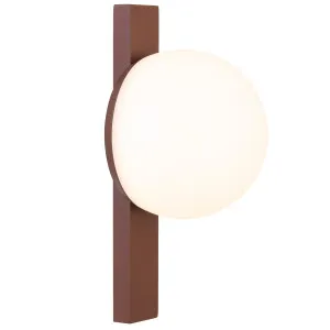 Telbix Bernay Modern Orb Outdoor LED Wall Light - Corten by Telbix, a Wall Lighting for sale on Style Sourcebook