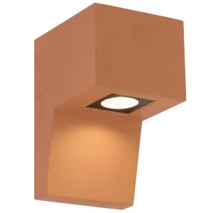 Telbix Engar Modern Gypsum Outdoor Wall Light - Terracotta by Telbix, a Wall Lighting for sale on Style Sourcebook