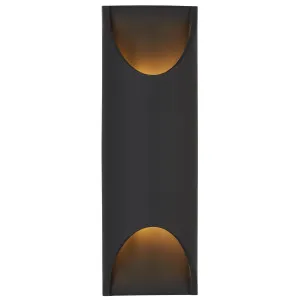 Telbix Mazal Sculptural Gypsum Up/Down Indoor Wall Light - Black by Telbix, a Wall Lighting for sale on Style Sourcebook