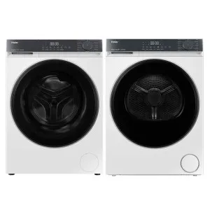Haier 300 Series 7.5kg Front Load Washer and 8kg Heat Pump Dryer Laundry Package HWF75KW1HDHPS80KW1 by Haier, a Washing Machines & Dryers for sale on Style Sourcebook