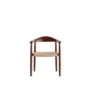 AARON - Oak Chair with Braided Rope Seat by European Lifestyle, a Dining Chairs for sale on Style Sourcebook