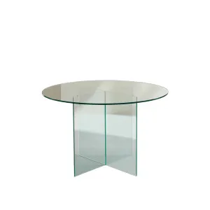 ELORY - Glass Round Dining Table by European Lifestyle, a Dining Tables for sale on Style Sourcebook
